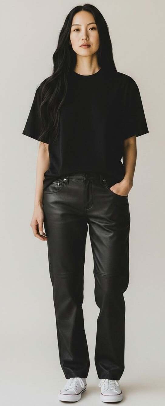 Wilsons Leather Black Leather Pants Size 10